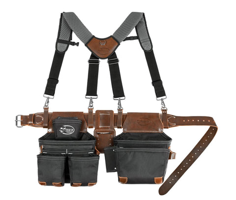 Leather Hybrid Tool Belt with Suspenders
