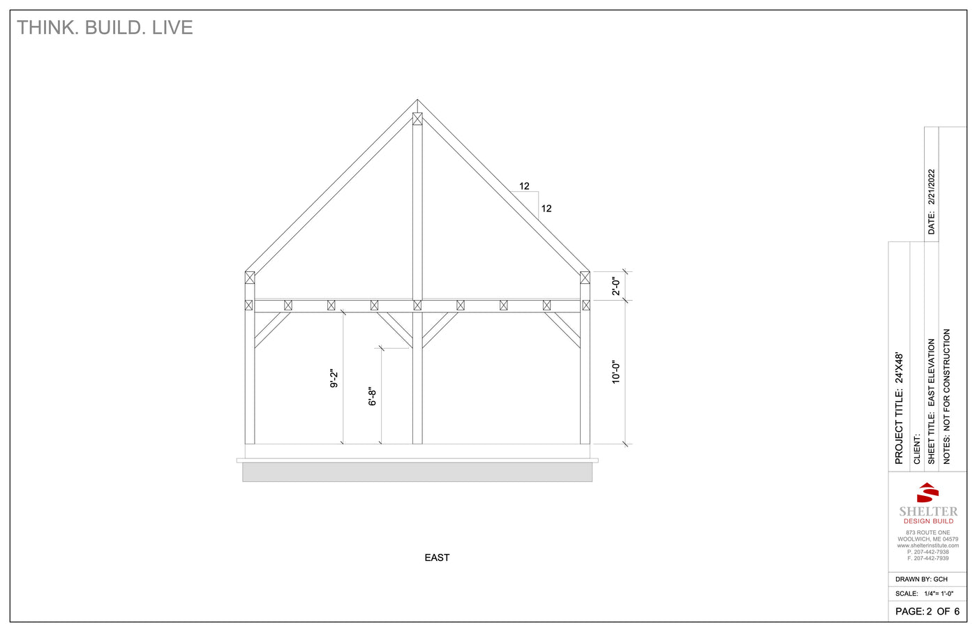 The Dresden: Timber Frame Cut Sheet Package 24x48