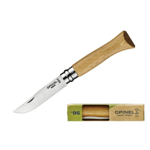 No. 06 Opinel Stainless Folding knife boxed - Walnut