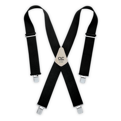 Heavy Duty Black Suspenders