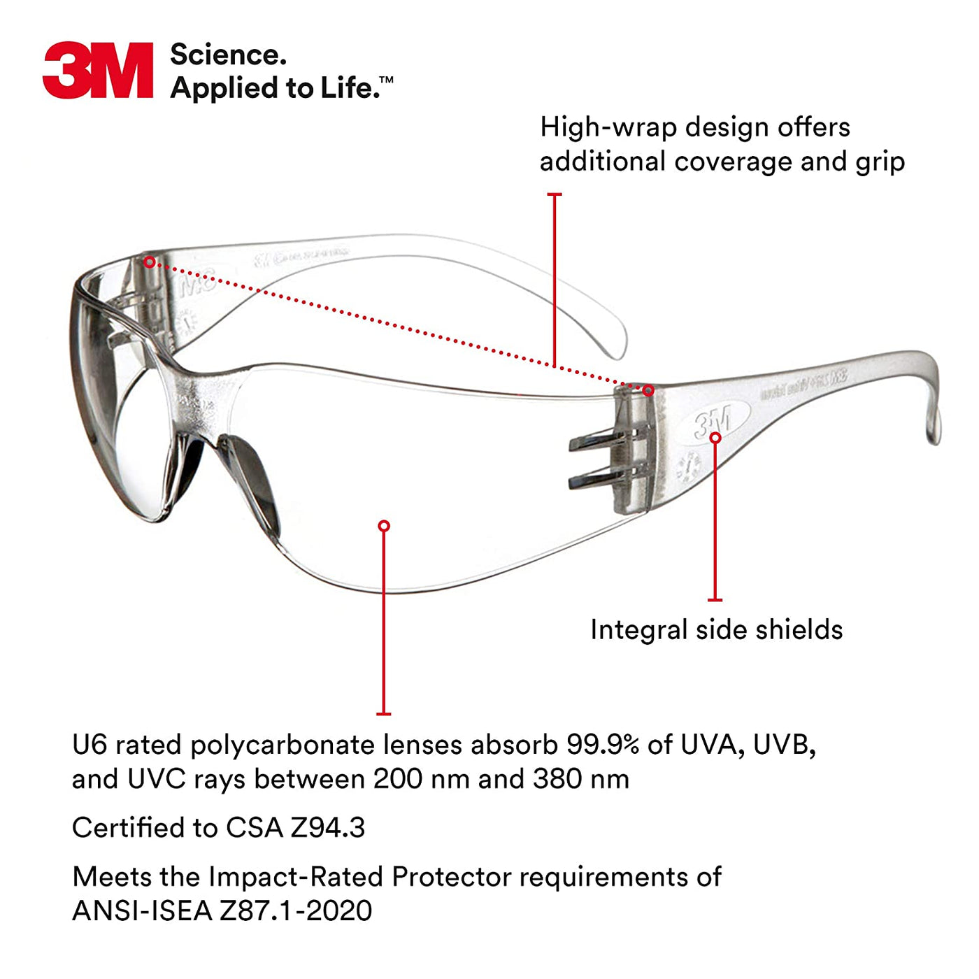 Safety Glasses 3M Virtua Protective Eyewear