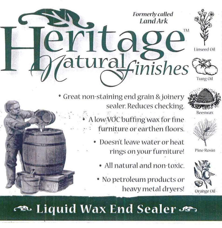 Heritage Natural Finish Wax and End Grain Sealer