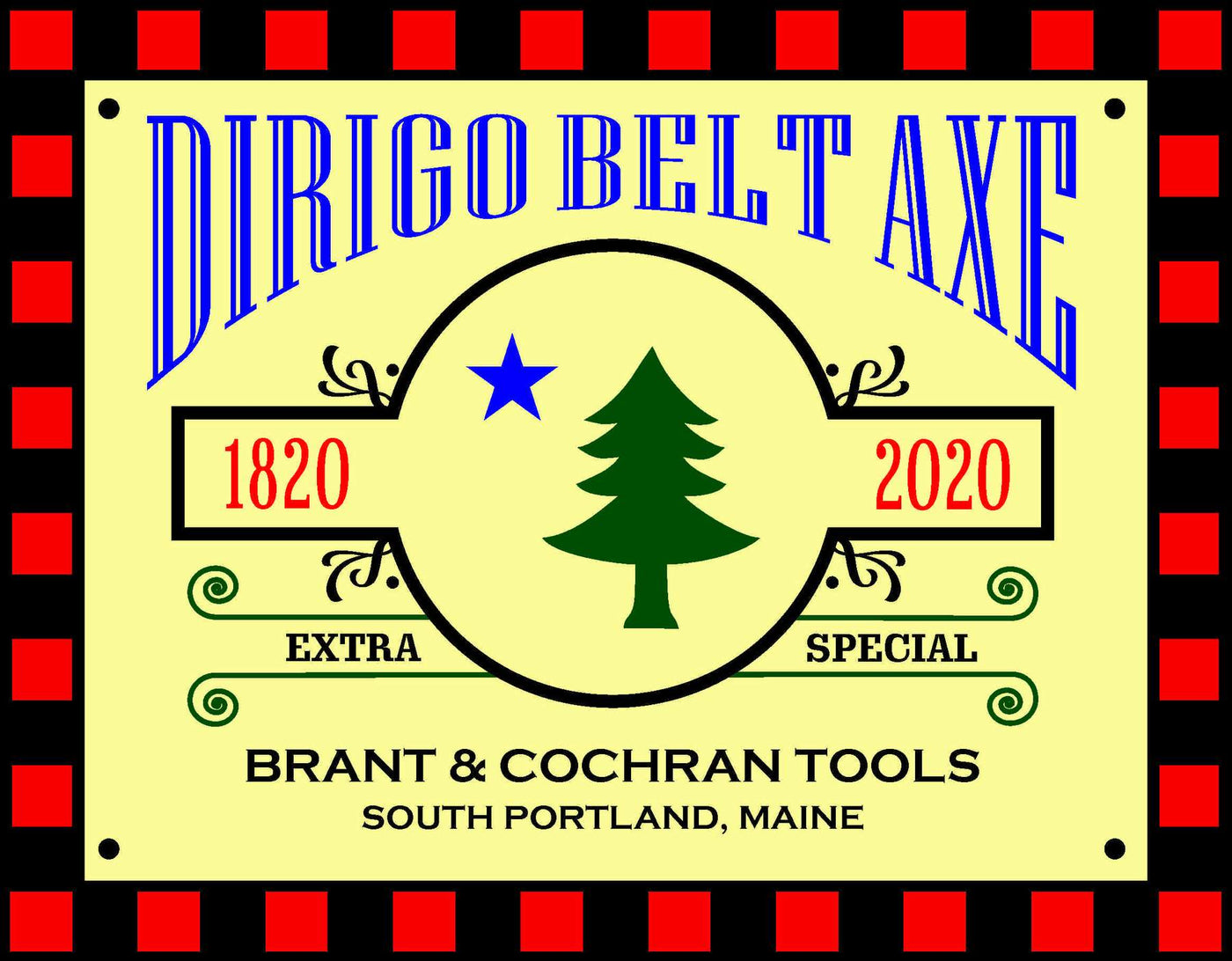 Dirigo Belt Axe Made in Maine by Brant & Cochran