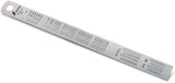 6-in Stainless Steel Ruler Metric and Inch
